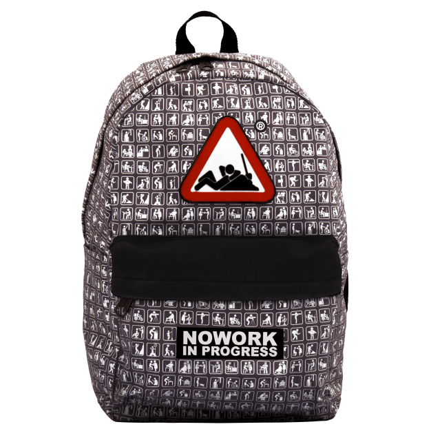 Gray Backpack NOWORK Icons