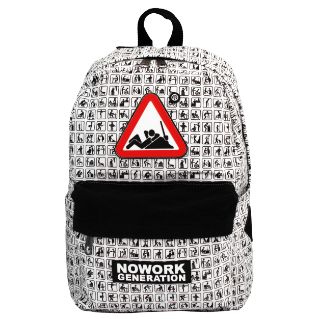 White Backpack NOWORK Icons